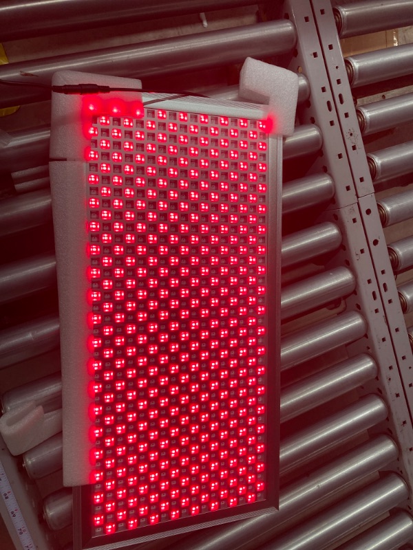 Photo 1 of Allisable Red Light Therapy Panel, Deep Red 660nm and Near Infrared 850nm Light Combo(646 LEDs)