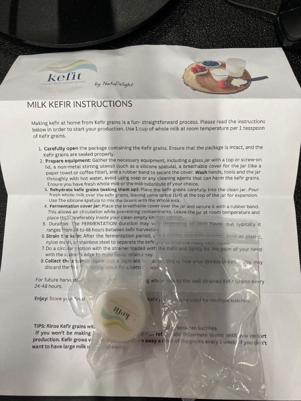 Photo 2 of 1 Tbsp Live Milk Kefir Grains, Kefir Starter Culture