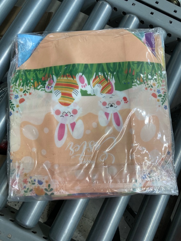 Photo 2 of 24PCS Easter Egg Hunt Bags, Assorted Sizes Happy Easter Bunny Carrot Chick Egg Gift Bags with Handles, Treat Bags, Multifunctional Non-Woven Easter Bags for Gifts Wrapping, Egg Hunt Game, Easter Party