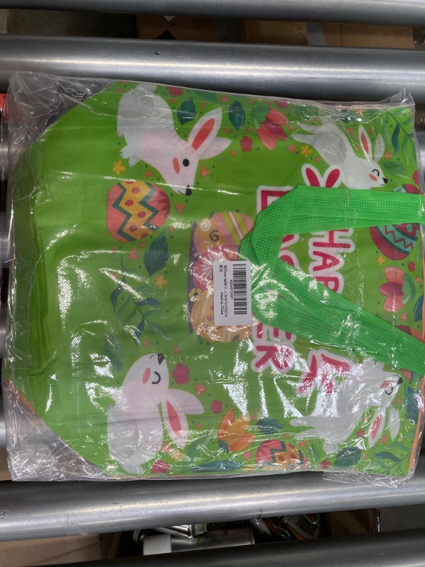 Photo 2 of 12PCS Happy Easter Egg Hunt Bags, Assorted Sizes 