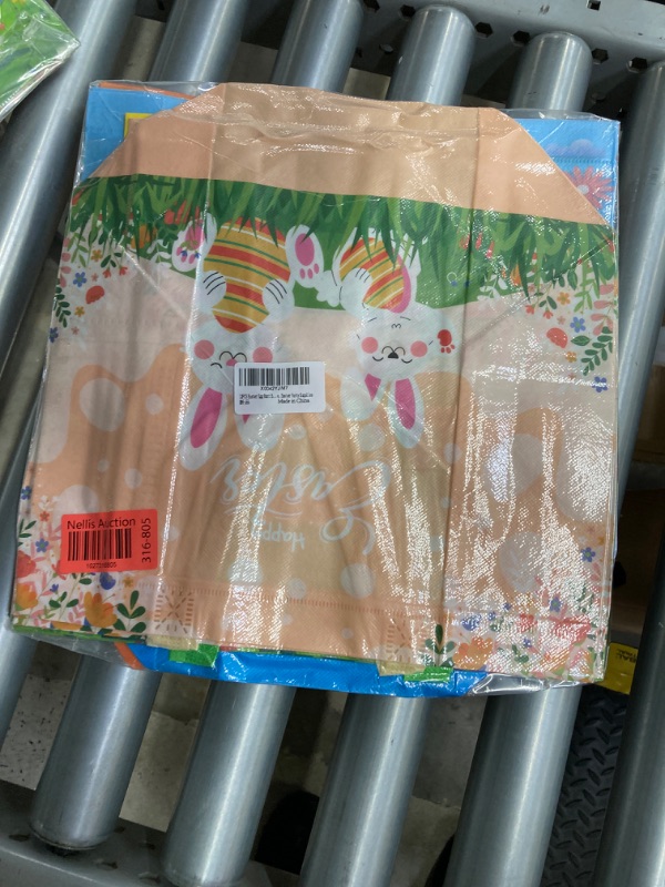 Photo 2 of 12PCS Happy Easter Egg Hunt Bags, Assorted Sizes 