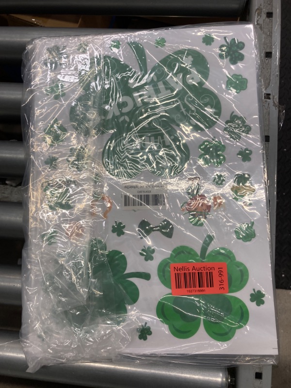 Photo 3 of ***Bundle of 5**St Patricks Day Decorations - 272 PCS St Patricks Day Window Clings - Shamrock Stickers for Glass Reusable Static Spring Shamrock Decorations | St Patricks Day Decor