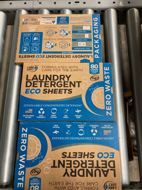 Photo 1 of ***Bundle of 3** Exp09/26/2026 Laundry Detergent Sheets - Laundry Sheets Detergent - Laundry Soap Sheets - Zero Plastic Jugs Natural Washer Sheets - No Mess Laundry Strips & Travel Laundry Detergent - 80 Loads User Friendly Sheets Lavender 80 Count