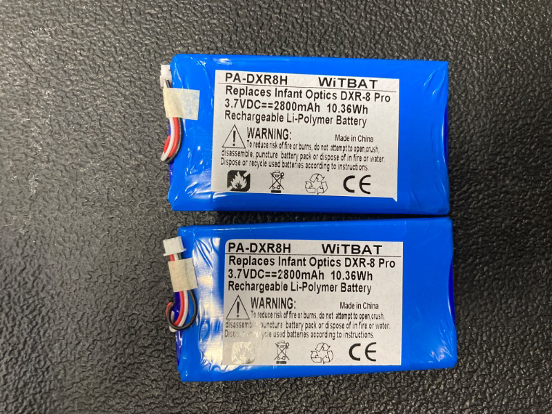 Photo 2 of **Bundle of 2***LP Replacement Battery for Infant Optics DXR-8 Pro Battery Sp 554478 2800mAh 3.7V Lithium Ion Battery Video Baby Monitor Battery (NOT Compatible with DXR-8 Baby Monitor)