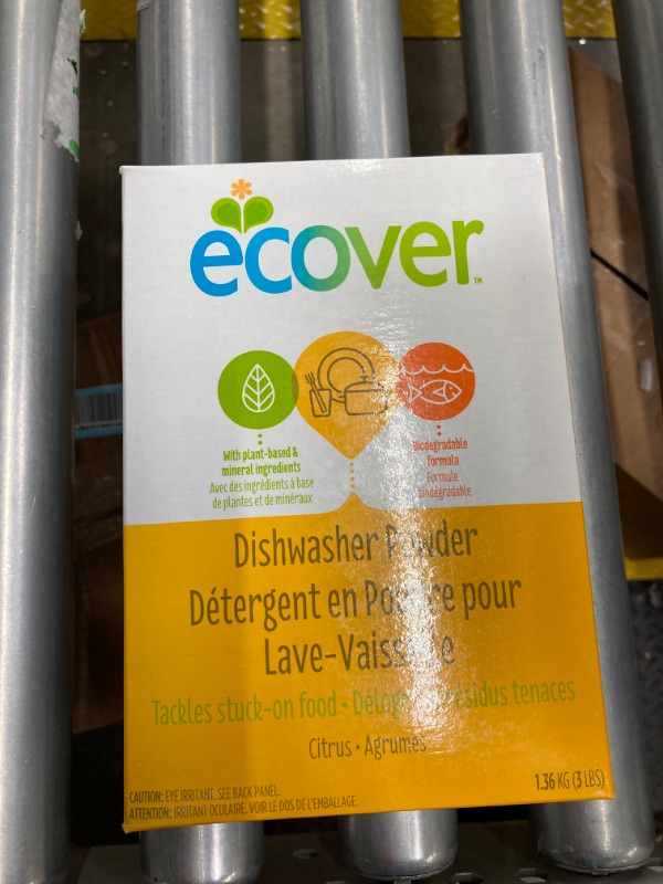 Photo 2 of Ecover Dishwasher Soap Powder, Citrus, 3 Pound (Pack of 8)