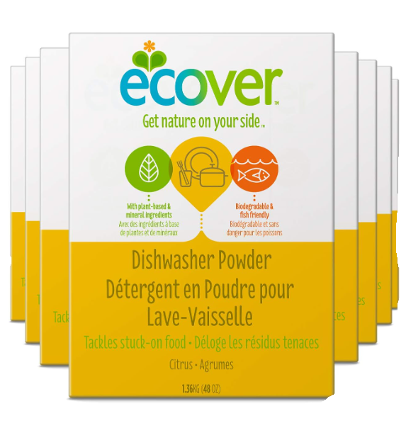 Photo 1 of Ecover Dishwasher Soap Powder, Citrus, 3 Pound (Pack of 8)