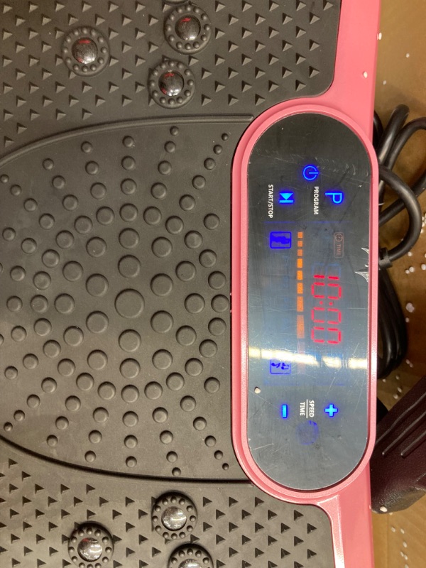 Photo 1 of AXV Vibration Plate Exercise Machine Whole Body Workout Vibrate Fitness Platform Lymphatic Drainage Machine for Weight Loss Shaping Toning Wellness Home Gyms Workout SLIM- PINK
