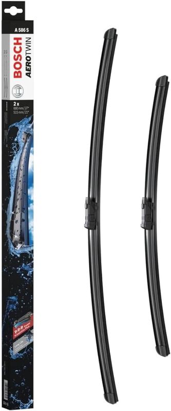 Photo 1 of BOSCH 3397007586 AeroTwin OE Replacement Wiper Blades Driver & Passenger Side - Set of 2 (27" & 20") Top Lock 16mm
