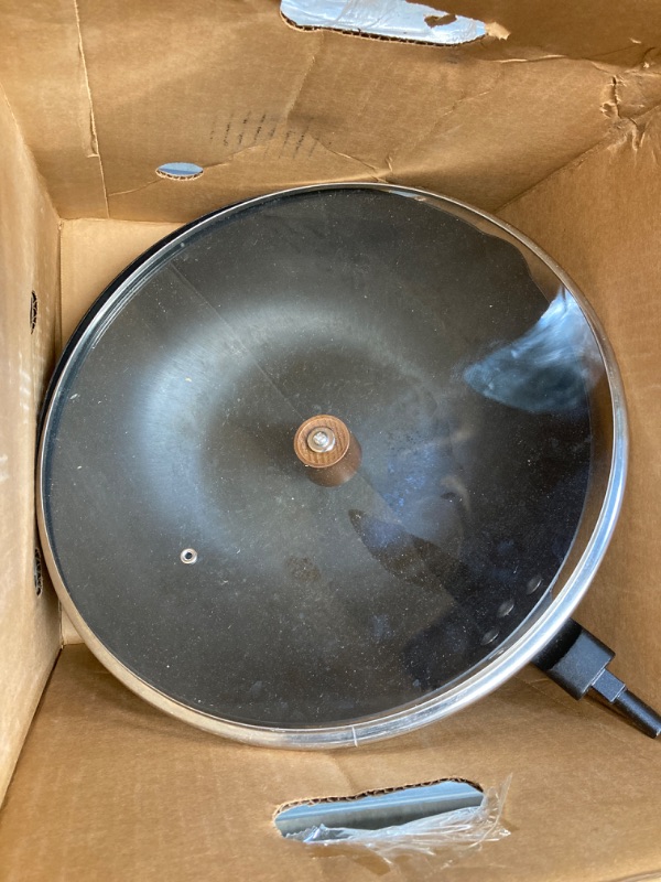 Photo 5 of  Hyoank Wok Pan, 12.6'' Flat Bottom Woks, Woks and Stir Fry Pans with lid, Carbon Steel Wok Suits for all Stoves…