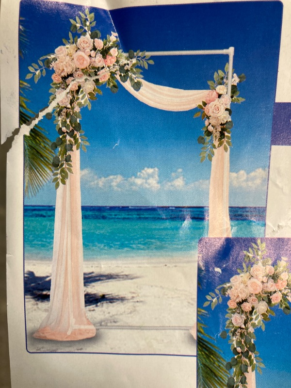 Photo 1 of White Wedding Garden Arch Stand