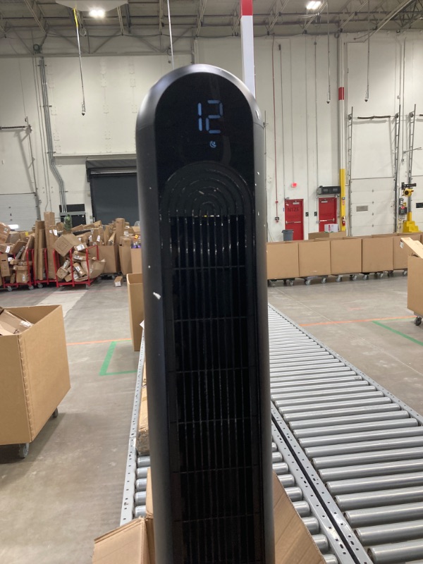 Photo 2 of Oraimo Tower Fan 42 inch, 29ft Air Supply Distance, Quiet 120° Oscillating Fan with 12 Speeds, 4 Modes, 12H Timer, Standing Bladeless Tower Fan with Remote & Full LED Display, OHF-811A Wide-Wind Fan