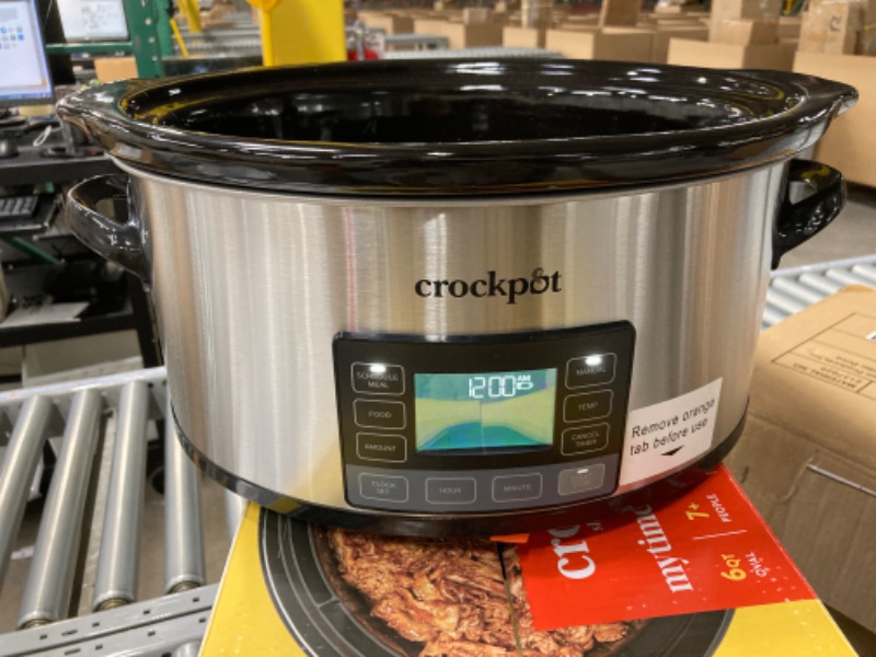 Photo 4 of crock-pot 2137020 mytime technology, 6-quart programmable slow cooker, stainless steel