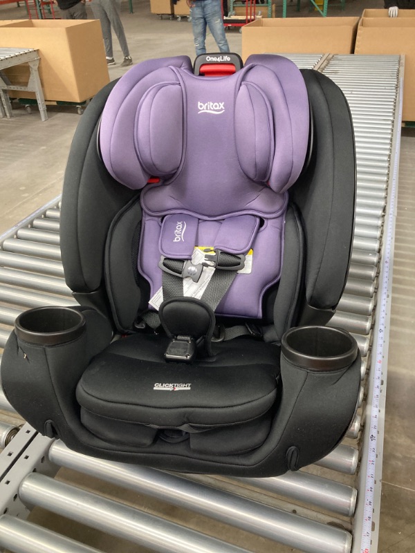 Photo 3 of Britax One4Life Convertible Car Seat, 10 Years of Use from 5 to 120 Pounds, Converts from Rear-Facing Infant Car Seat to Forward-Facing Booster Seat, Machine-Washable Fabric, Iris Onyx