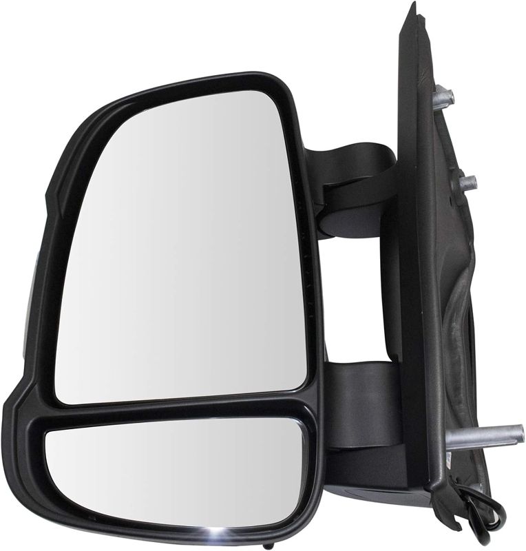 Photo 2 of TRQ MGA08084 Left Drivers Side Door Mirror with Turn Signal Temperature Sensor Compatible with 2014-2019 Ram ProMaster 1500 ProMaster 2500 ProMaster 3500
