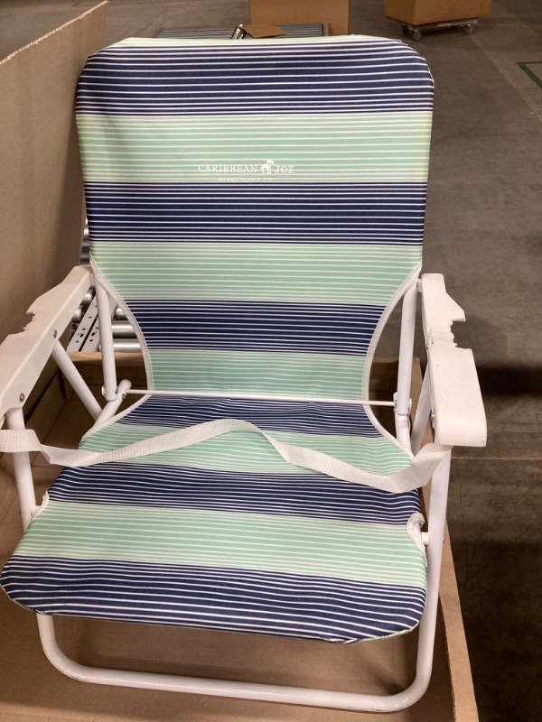 Photo 4 of Caribbean Joe Beach Chair - 7720, Horizon Stripe