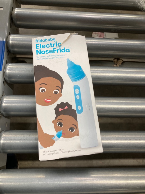 Photo 1 of Frida Baby Electric NoseFrida Nasal Aspirator for Baby, Nose Sucker for Baby & Toddler, Nasal Aspirator with 3 Suction Levels, 2 Silicone Tips, USB Rechargeable
