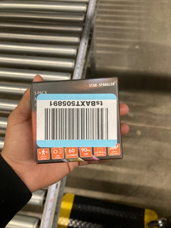 Photo 1 of Motion Sensor Lights Indoor, STAR-SPANGLED High CRI Stick on Stair Puck Lights Battery Operated, Cordless LED Step Night Light for Under Cabinet, Hallway, Stairway, Closet, Kitchen (Cool White, 3Pack)