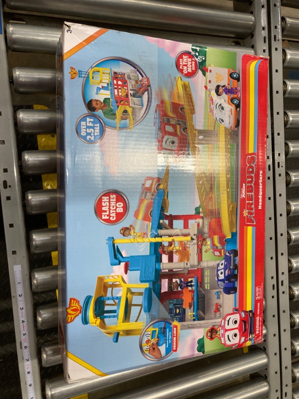 Photo 3 of Disney Junior Firebuds HQ Playset with Lights, Sounds, Fire Truck Toy, Action Figure and Vehicle Launcher, Kids Toys for Boys and Girls Ages 3 and Up6
