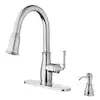 Photo 1 of Glacier Bay Pull Down Kitchen Faucet, Chrome, Kagan