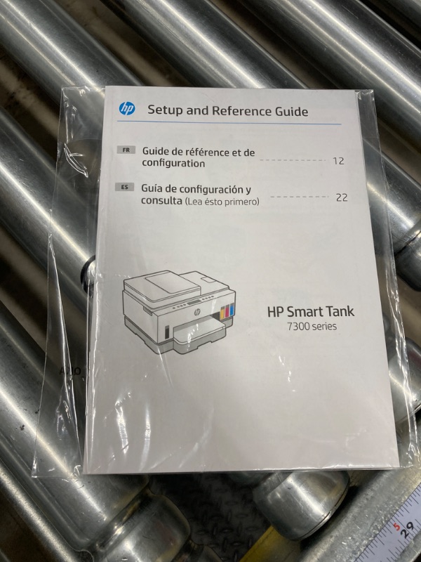 Photo 7 of ***(Missing Paper Tray)***
HP Smart -Tank 7301 Wireless All-in-One Cartridge-free Ink Printer, up to 2 years of ink included, mobile print, scan, copy, automatic document feeder (28B70A)