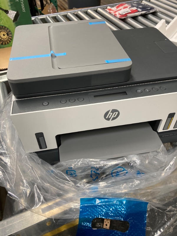 Photo 2 of ***(Missing Paper Tray)***
HP Smart -Tank 7301 Wireless All-in-One Cartridge-free Ink Printer, up to 2 years of ink included, mobile print, scan, copy, automatic document feeder (28B70A)