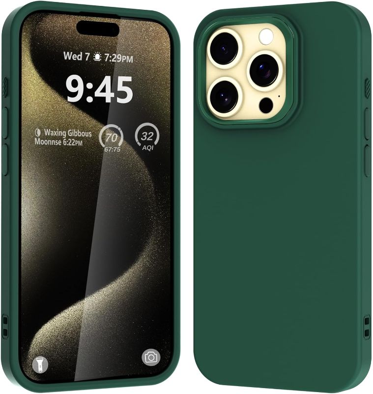 Photo 1 of for iPhone 15 Plus Matte Case Design, Shockproof Military Grade Drop Protective Slim Thin Soft Anti-Fingerprint Frosted Phone Cover, 6.7” (Green)
2 pack bundle 