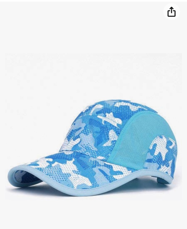 Photo 1 of pifeng cap baseball cap sun hat summer outdoor sunshade wild breathable sunscreen cap blue