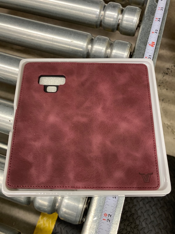 Photo 2 of DJBull Samsung Galaxy Note 9 Wallet case with Credit Card Holder, ?RFID Blocking? PU Leather Phone case Shockproof Cover Women Men for Samsung Note9 case Wine Red Flip Wine Red-Flip