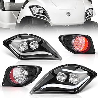 Photo 1 of 10L0L Golf Cart Light Kitf,Upgraded Daytime Running for Yamaha Drive 2 Light Kit Street Legal with Turn Signal Upgrade Kit,Deluxe Headlight Kit with Turn Signal Brake and Hazard Light