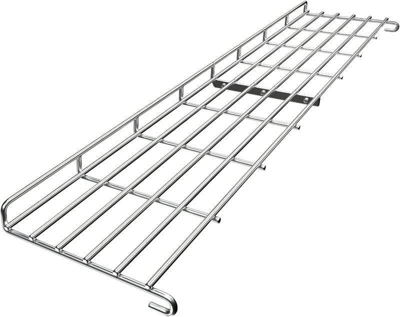 Photo 1 of QuliMetal Stainless Steel Grill Warming Rack for Weber Genesis II 400 Series Gas Grills, Genesis II E/S/SE-410, II E/S-435 Series, Replacement Parts for Weber 66045

