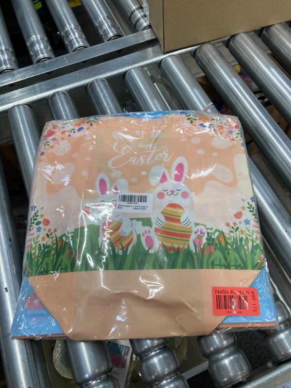 Photo 2 of 12PCS Easter Egg Hunt Bags, Assorted Sizes Happy Easter Bunny Carrot Chick Egg Gift Bags with Handles, Treat Bags, Multifunctional Non-Woven Easter Bags for Gifts Wrapping, Egg Hunt Game, Easter Party Easter - 12PCS 1 Count (Pack of 12)