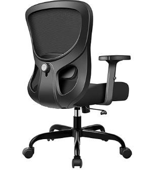 Photo 2 of Office Chair Ergonomic Desk Chair with Adjustable Lumbar Support, Swivel Comfy Computer Chair Heavy Duty Executive Chair for Home Office