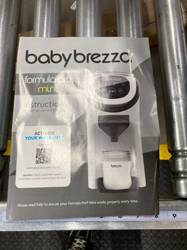 Photo 4 of Baby Brezza Formula Pro Mini Baby Formula Maker – Small Baby Formula Mixer Machine Fits Small Spaces and is Portable for Travel– Bottle Makers Makes The Perfect Bottle for Your Infant On The Go Formula Pro Mini Dispenser Machine