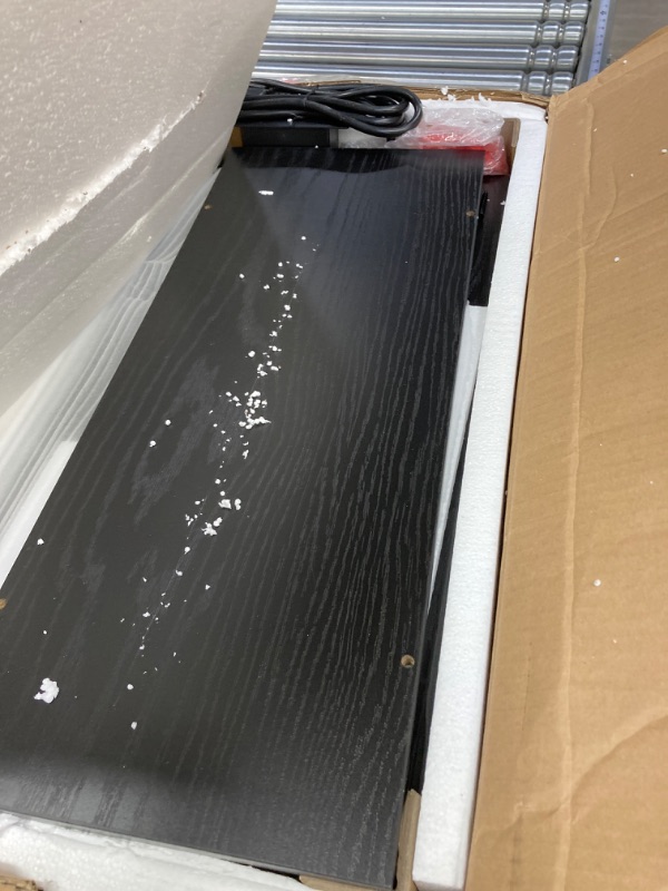 Photo 1 of Rolanstar End Table with Charging Station, Narrow Side Table with 2 Wooden Drawers and USB Ports & Power Outlets, Nightstand Sofa Table for Small Spaces, Living Room, Bedroom, Black