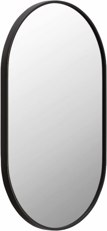 Photo 1 of 18"*30" Bathroom Mirror Wall Mounted Oval Metal Mirror (Horizontal/Vertical) …
