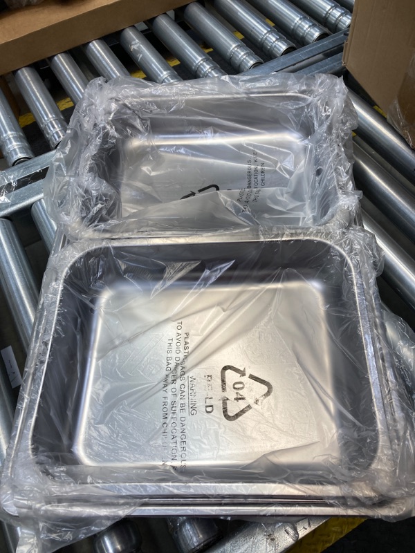 Photo 1 of 2 Pack 9.5QT Chafing Dish with Full Size Food Pan, Complete Set Nonstick Stainless Steel Chafer Food Warmer 2 Pack Full Size
