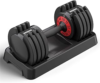 Photo 4 of Adjustable Dumbbell Set 25/55LB Dumbbell Weights, 5 in 1 Free Weights Dumbbell with Anti-Slip Handle, Suitable for Home Gym Full Body Workout Fitness ?Single? https://a.co/d/6JrGtZH