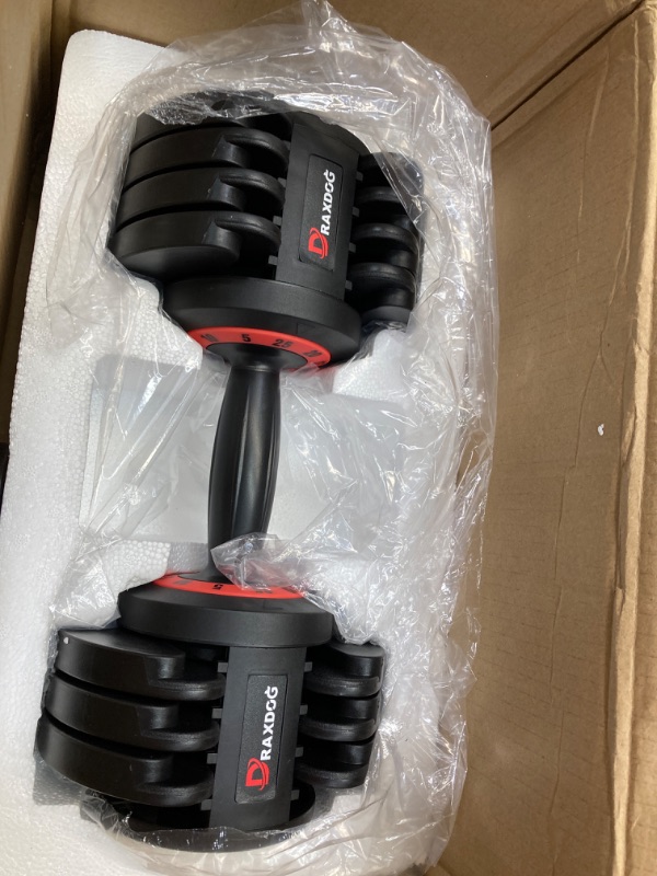 Photo 1 of Adjustable Dumbbell Set 25/55LB Dumbbell Weights, 5 in 1 Free Weights Dumbbell with Anti-Slip Handle, Suitable for Home Gym Full Body Workout Fitness ?Single? https://a.co/d/6JrGtZH