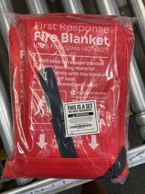 Photo 2 of Mart Cobra Emergency Fire Blanket for Home and Kitchen Fire Extinguishers for The House x4 Fiberglass Fire Blankets Emergency for Home Fireproof Blanket Fire Retardant Blankets Grease Spray