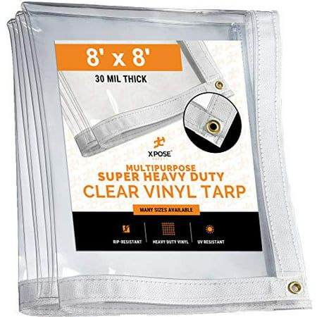 Photo 1 of ***(USED)***
Secure loads and create temporary shelters with total visibility using this 20 mil clear tarp from Xpose Safety. Clear vinyl PVC makes the tarp see-through so you can keep an eye on the load you're pulling or enjoy a scenic view from your ten