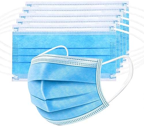 Photo 1 of 100 Pack Medical Disposable Face Masks for Protection, 3 Layers Safety Face Masks For Adults Daily Use
