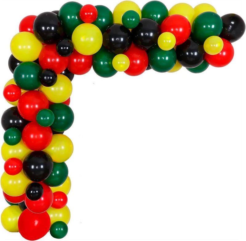 Photo 1 of 4 PACK! JUNETEENTH 80 PCS BALLOONS (BLACK,GREEN.YELLOW,RED) 