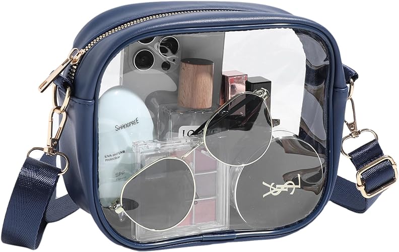 Photo 1 of *** BAG PATTERN VARIES ***Clear Bag for Stadium Events, Clear Purse for Women Stadium Approved Crossbody, Concert Bag with Adjustable Strap