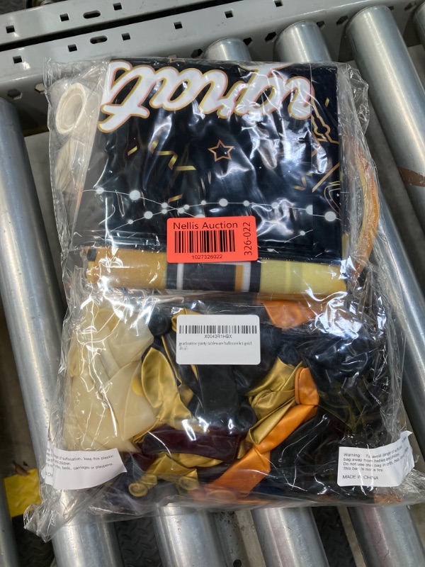 Photo 1 of 207Pcs Black and Gold Graduation Decorations 2024 Pack for 25 Guests, Graduation Decorations Class of 2024 Black and Gold, 2024 Graduation Party Decorations Black and Gold, for Class of 2024