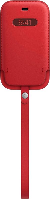 Photo 1 of *** BUNDLE OF 2 ***  Apple iPhone 12 mini Leather Sleeve with MagSafe - (PRODUCT) RED