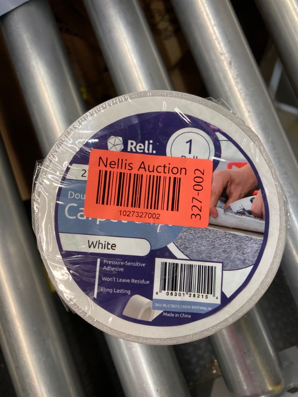 Photo 2 of *** BUNDLE OF 2 *** Reli. Carpet Tape | 2" x 15 Yards | Double Sided Carpet Tape for Hardwood Floors | Heavy Duty Keeps Rug in Place| Indoor/Outdoor Rug Tape for Area Rug, Laminate, Concrete | Rug Gripper| White