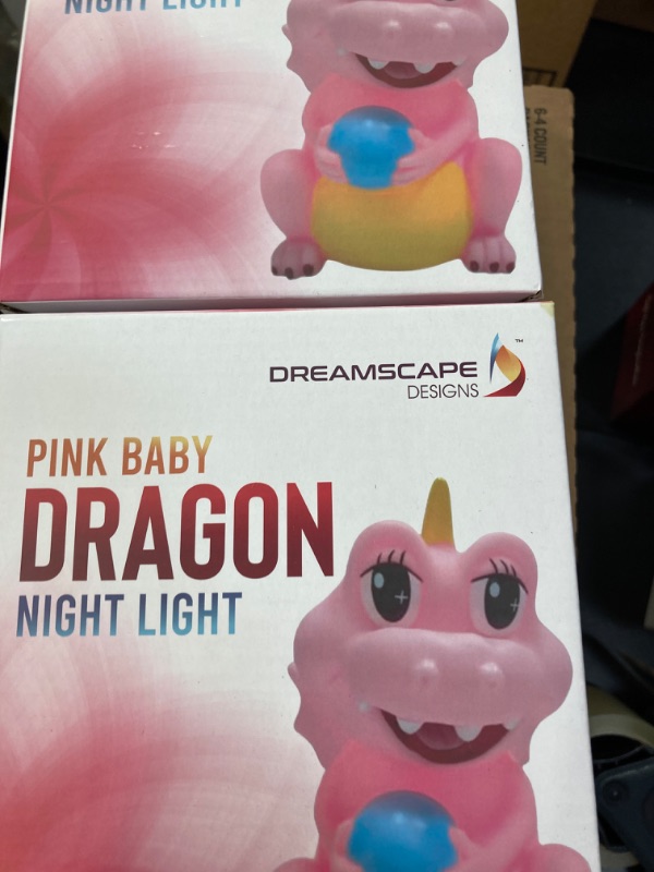 Photo 3 of 2 Piece Bundle Set.Baby Dragon Nightlight: 7 Colors, Touch or Remote Control, Durable Nursery Light for Baby and Toddler - Perfect Animal Night Light for Girls and Boys.