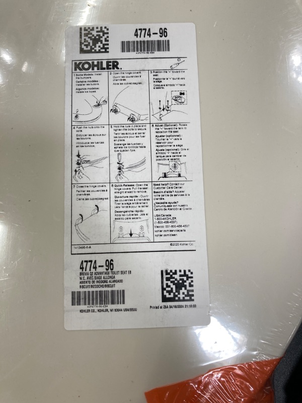 Photo 1 of Kohler Toilet Seat
