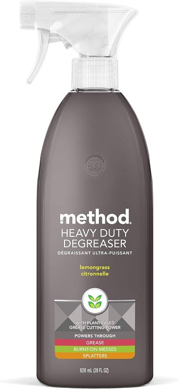 Photo 1 of 
Method Heavy Duty Degreaser, Lemongrass Scent, Oven Cleaner & Stove Top Cleaner, 28 Oz Spray Bottle (Pack of 1),(Packaging may vary)