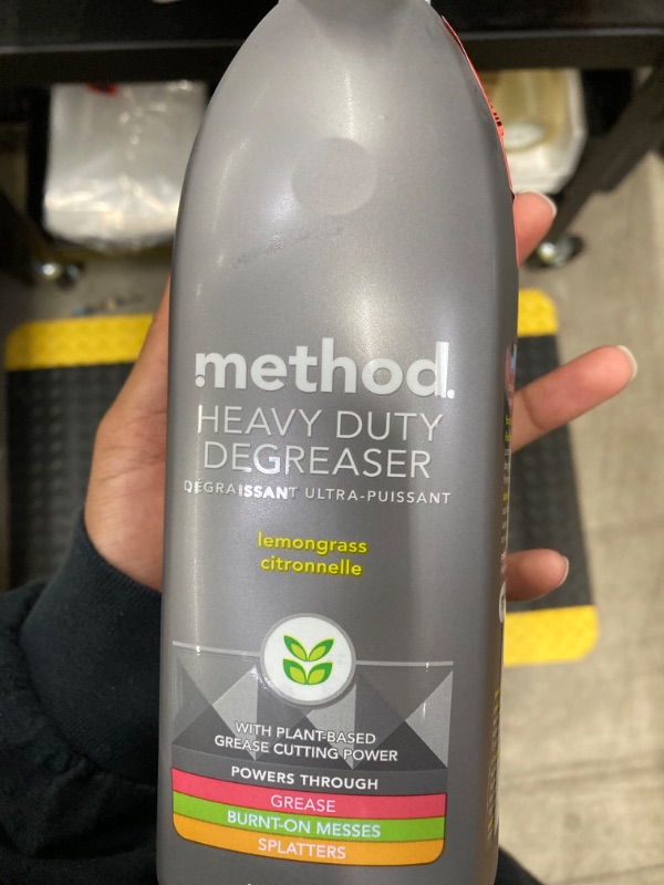 Photo 3 of 
Method Heavy Duty Degreaser, Lemongrass Scent, Oven Cleaner & Stove Top Cleaner, 28 Oz Spray Bottle (Pack of 1),(Packaging may vary)